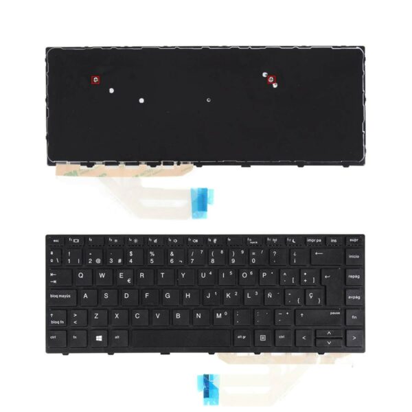TECLADO PARA PORTATIL HP PROBOOK 430 G5 445 G5 PRETO COM ESTRUTURA - Image 2