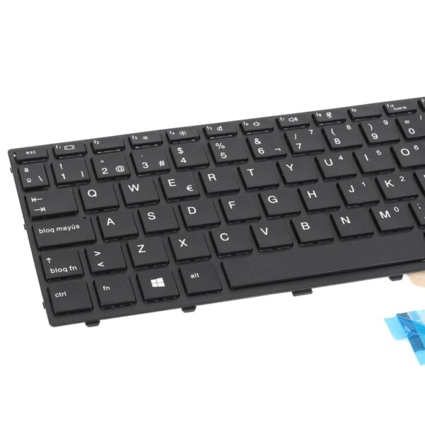 TECLADO PARA PORTATIL HP PROBOOK 430 G5 445 G5 PRETO COM ESTRUTURA - Image 4