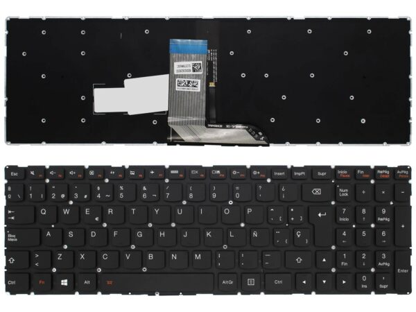 TECLADO PARA PORTATIL LENOVO IDEAPAD YOGA 700-15ISK PRETO RETROILUMINADO