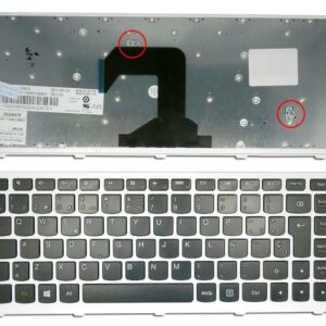TECLADO PARA PORTATIL LENOVO S400 PRETO COM ESTRUTURA BRANCO