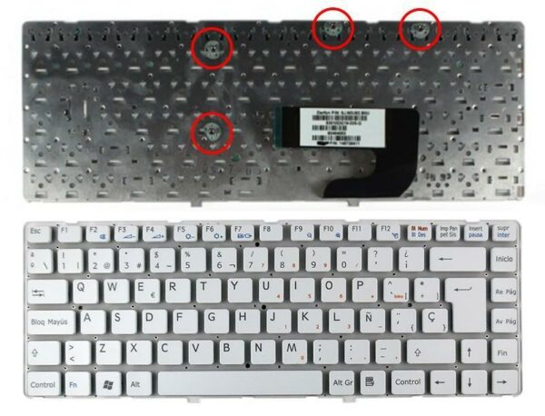 TECLADO PARA PORTATIL SONY VGN-NW SERIES 148738061 BRANCO
