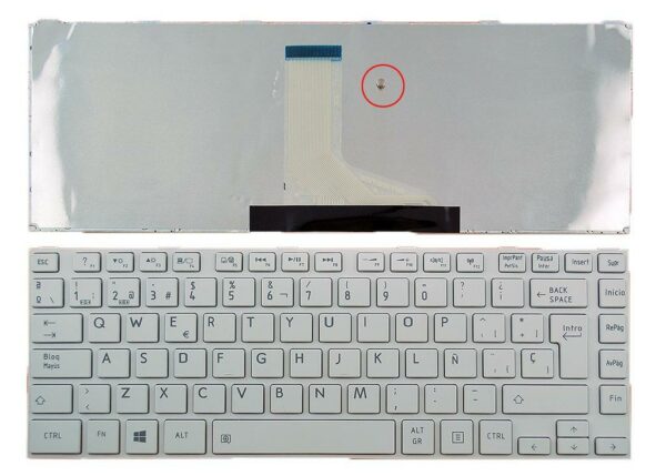 TECLADO PARA PORTATIL TOSHIBA L830 L840 BRANCO