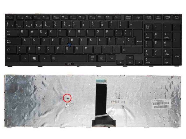 TECLADO PARA PORTATIL TOSHIBA TECRA R850 PRETO