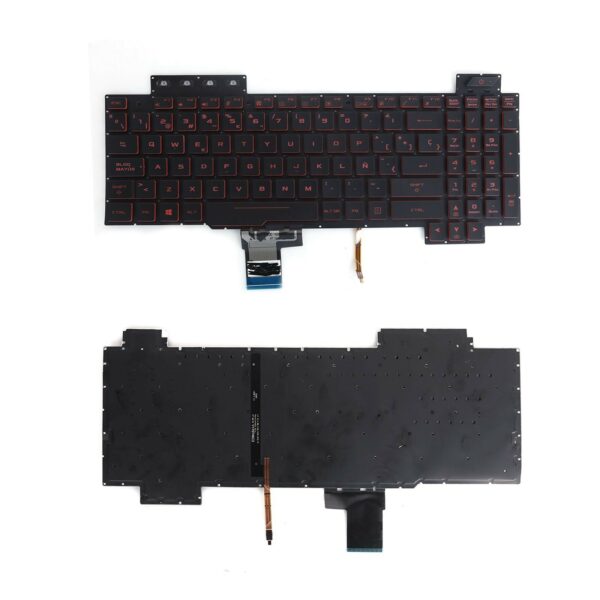 TECLADO PARA PORTÁTIL ASUS FX505 FX504 FX705 FX80 RETROILUMINADO NEGRO