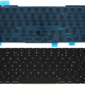 TECLADO RETROILUMINADO PARA PORTÁTIL APPLE MACBOOK PRO RETINA A1706 A1707 13.3" NEGRO