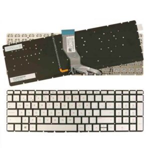 TECLADO BACKLIT PARA PORTATIL HP PAVILION 15-CD072NR 15-CD074CL 15-CD075NR 15-CD076CL PRATA SIN ESTRUTURA INTRO PEQUENO