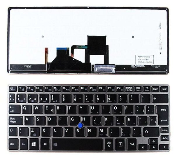 TECLADO RETROILUMINADO PARA PORTÁTIL TOSHIBA PORTEGE Z30 Z30-A Z30-C