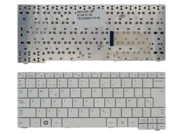 TECLADO PARA PORTATIL SAMSUNG NP N145 N148 N150 CNBA590 BRANCO