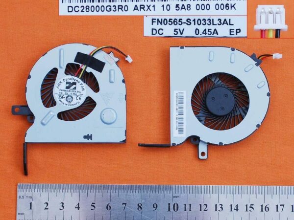 VENTILADOR PARA PORTÁTIL ARX CERADYNA FCN FN0565-S1033L3AL DC28000G3R0 ARX1