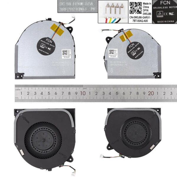 VENTILADOR CPU+GPU PARA PORTÁTIL LENOVO Y7000 Y530-15ICH-1060