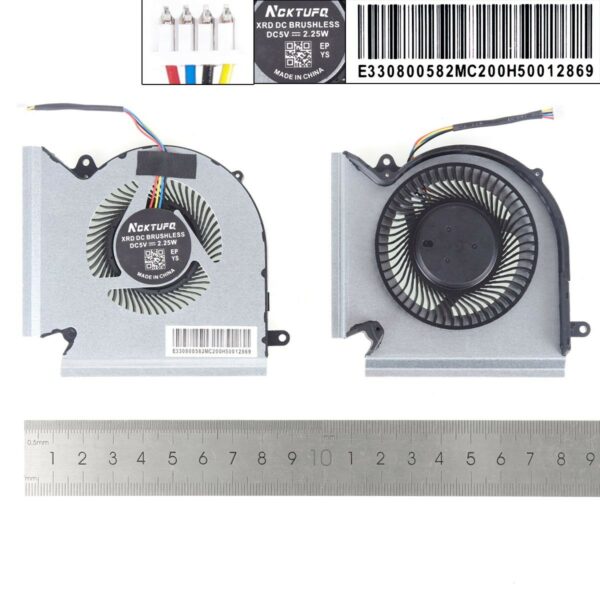 VENTILADOR PARA PORTÁTIL MSI GE66 GP66 GL66 MS-1541 1542 N453 N454