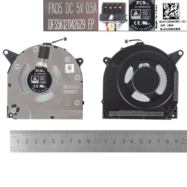 VENTILADOR CPU PARA PORTÁTIL LENOVO R9000X Y9000X 2021 5V