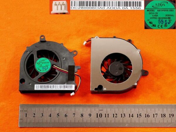 VENTILADOR PARA PORTÁTIL TOSHIBA SATELLITE A500 A505 INTEL AB7005HX-SB3 DC280006OA0