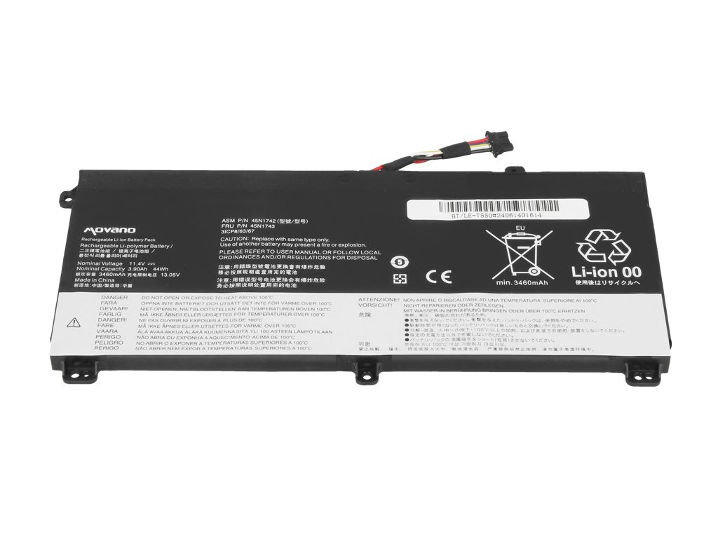 Bateria Movano para Lenovo ThinkPad T550, T560, W550, W550s - Image 2