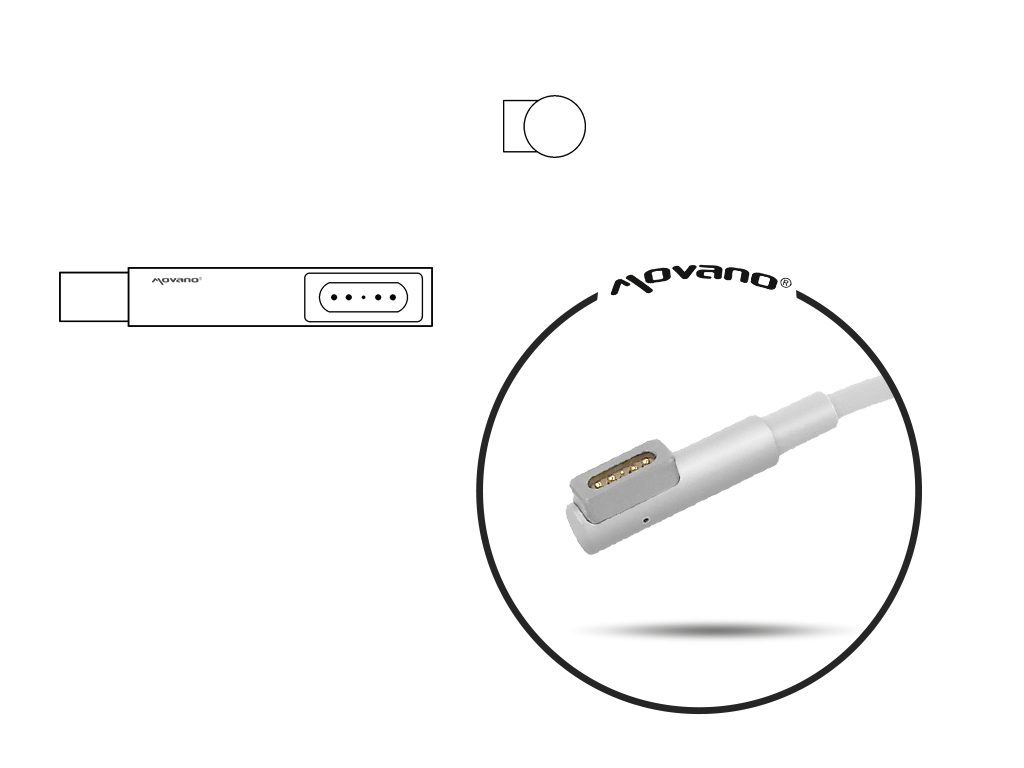 Carregador Movano 16.5V 3.65A (magsafe) 60W para Apple - Image 2