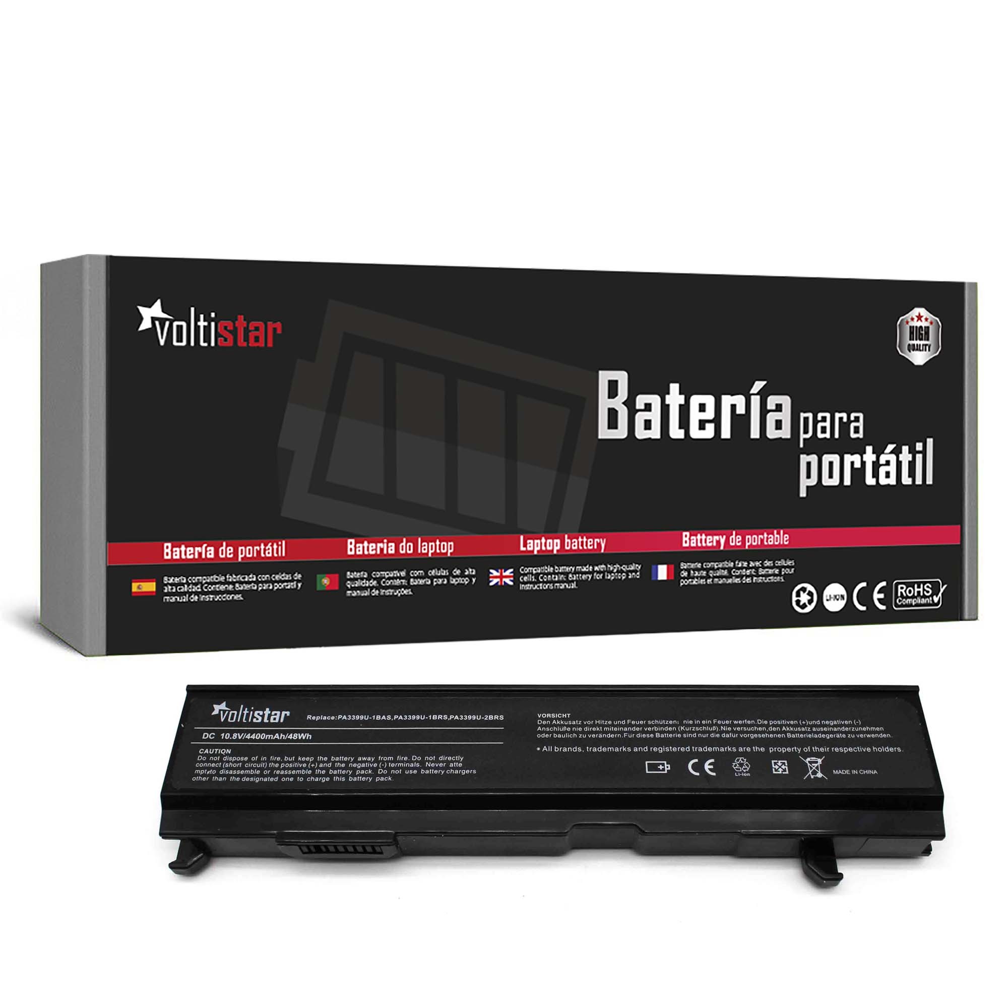 BATERIA PARA PORTATIL TOSHIBA SATELLITE A100 PA3399 PABAS057 K000021200