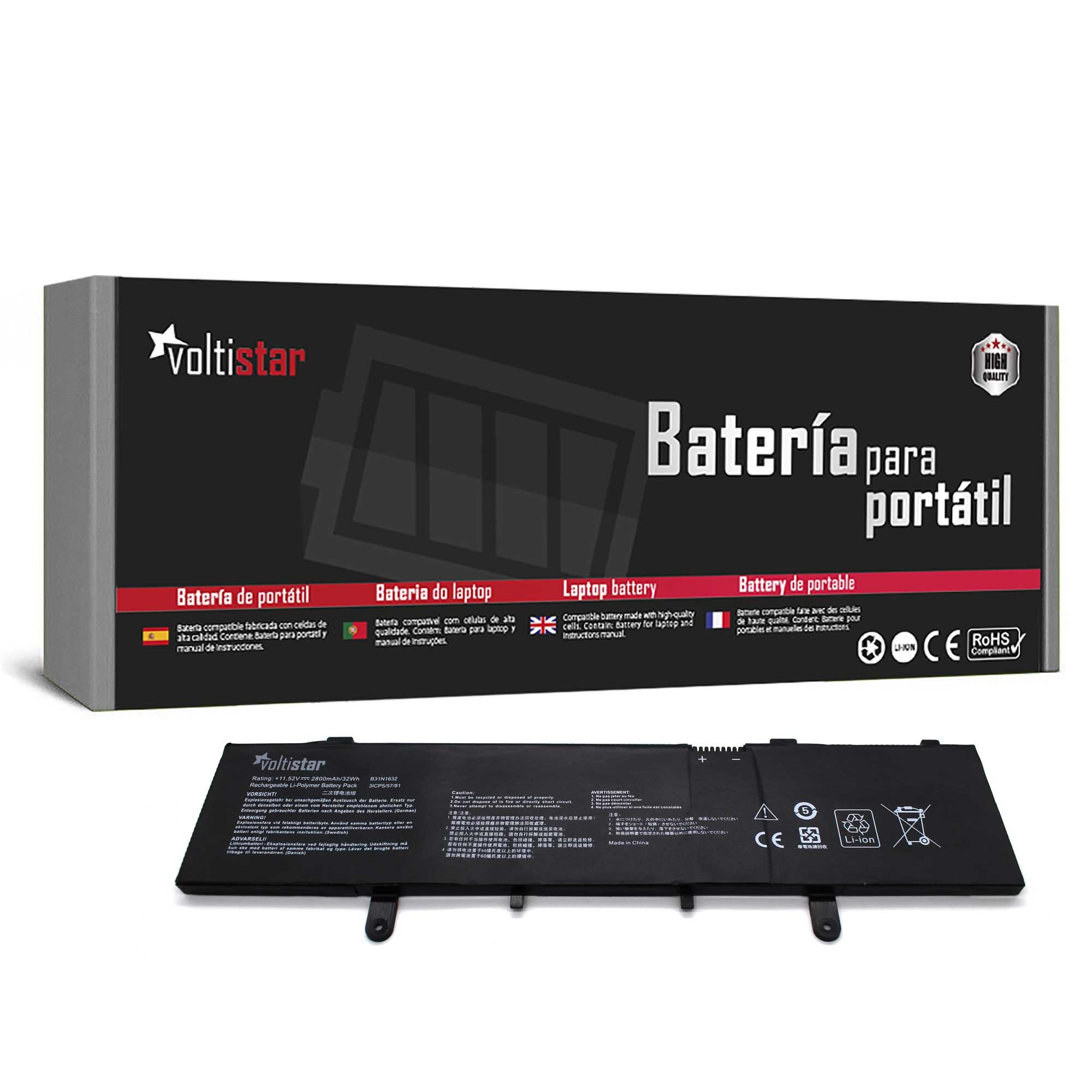 BATERIA PARA PORTATIL ASUS VIVOBOOK S4100U S4000U ZENBOOK X405U B31N1632