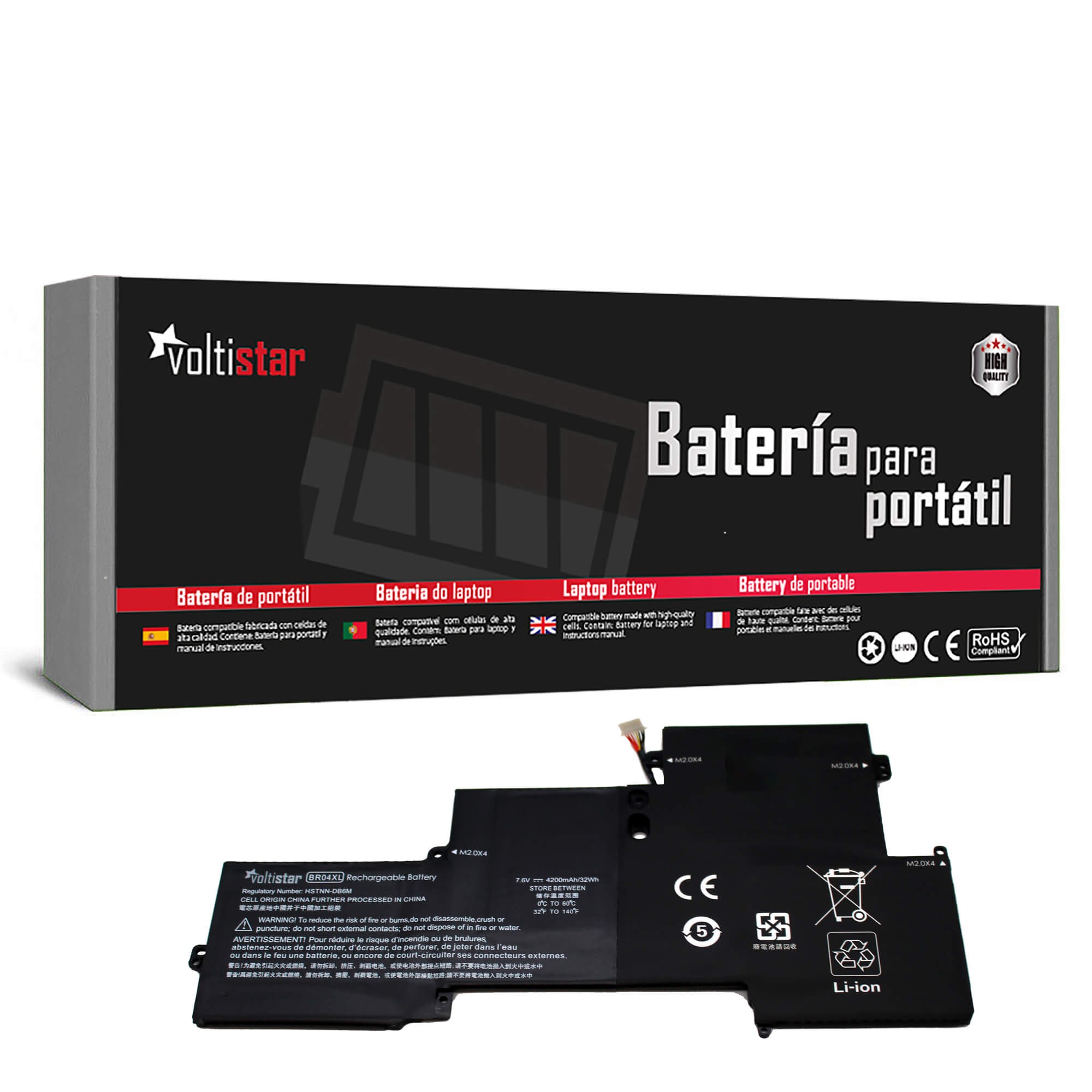 BATERIA PARA PORTATIL HP ELITEBOOK FOLIO 1020 G1 1020 G2 BR04XL - Image 2