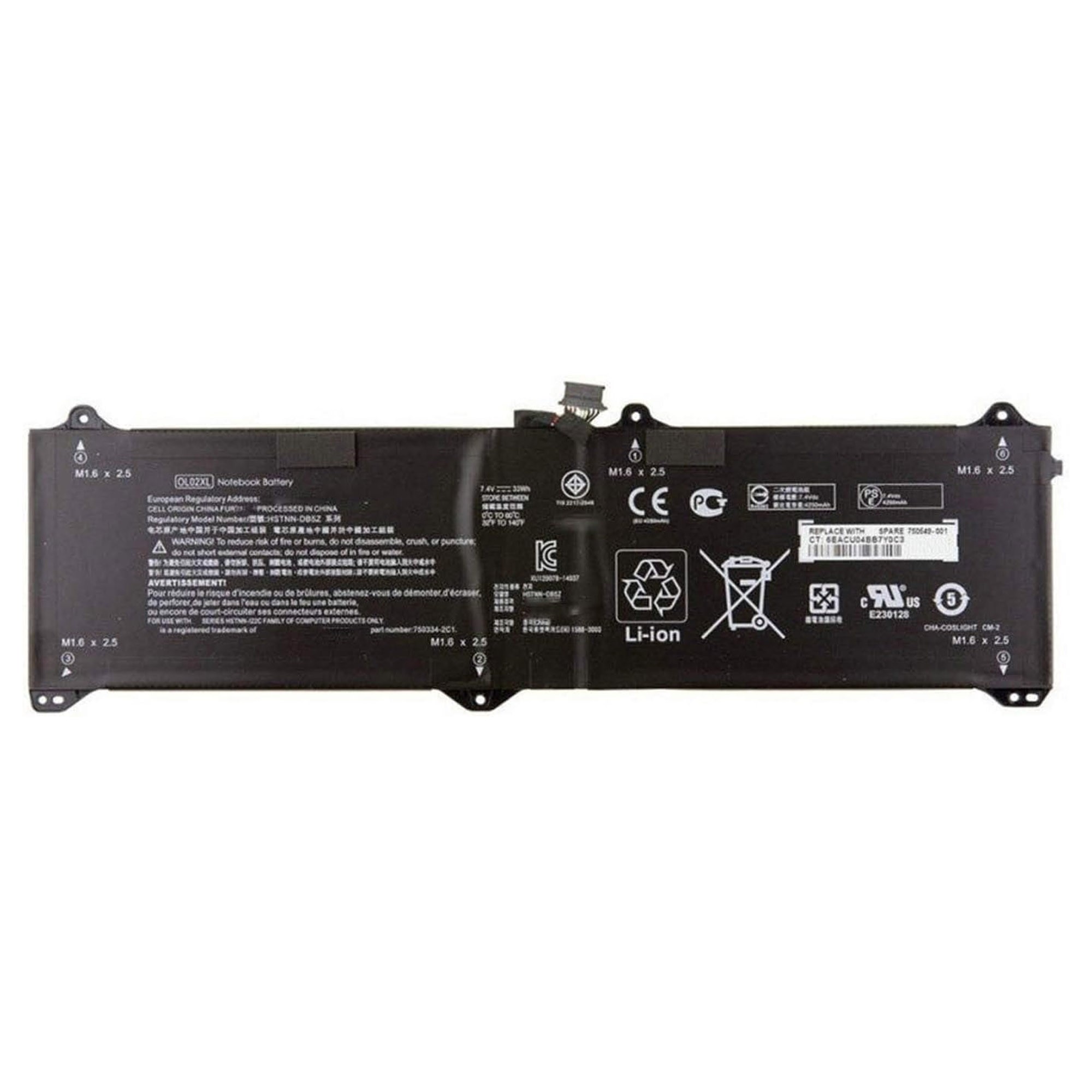 BATERIA PARA PORTATIL HP ELITEBOOK ELITE X2 1011 G1 SERIES OL02XL