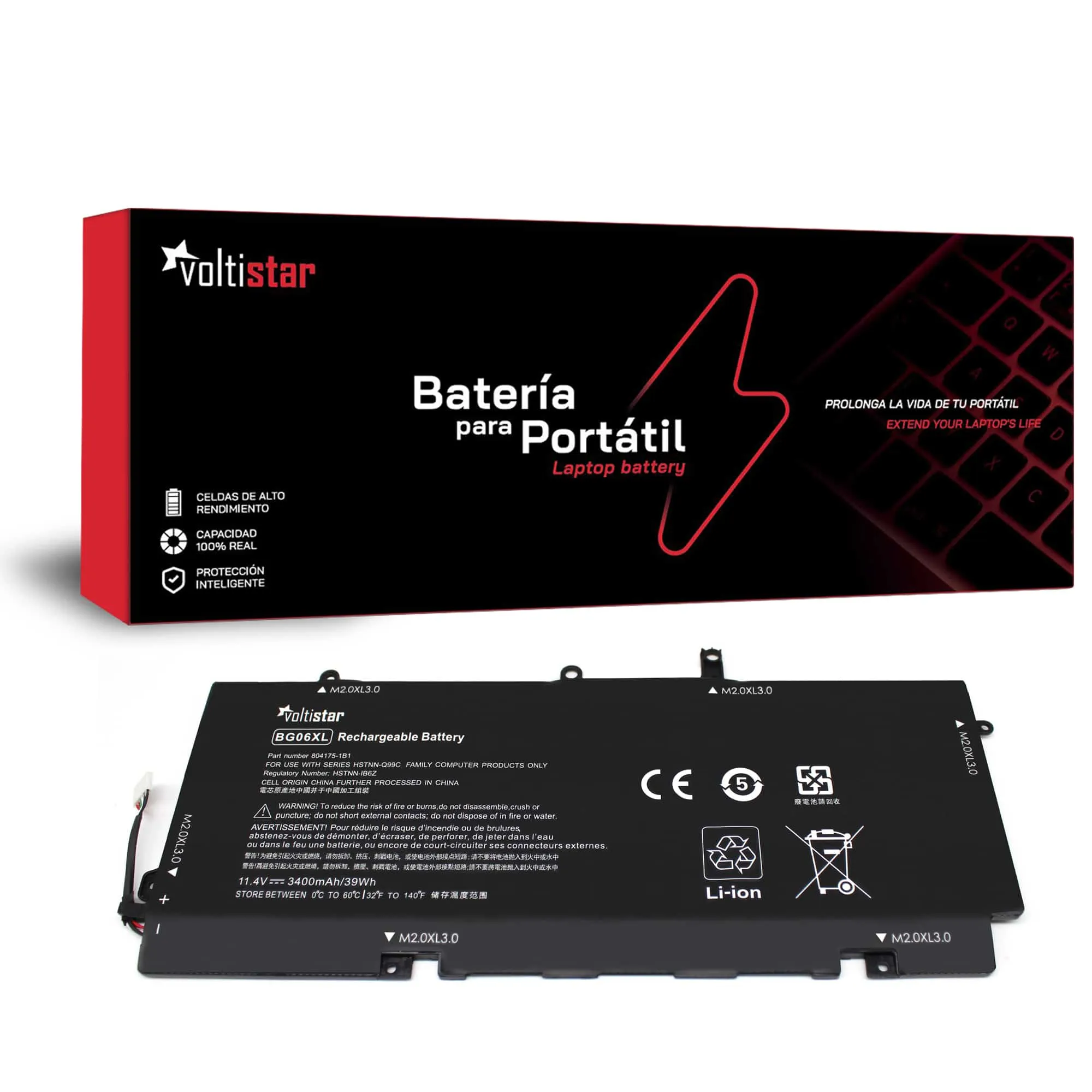 BATERIA PARA PORTÁTIL HP ELITEBOOK FOLIO 1040 G3 BG06XL 804175-181 804175-1B1 HSTNN-IB6Z