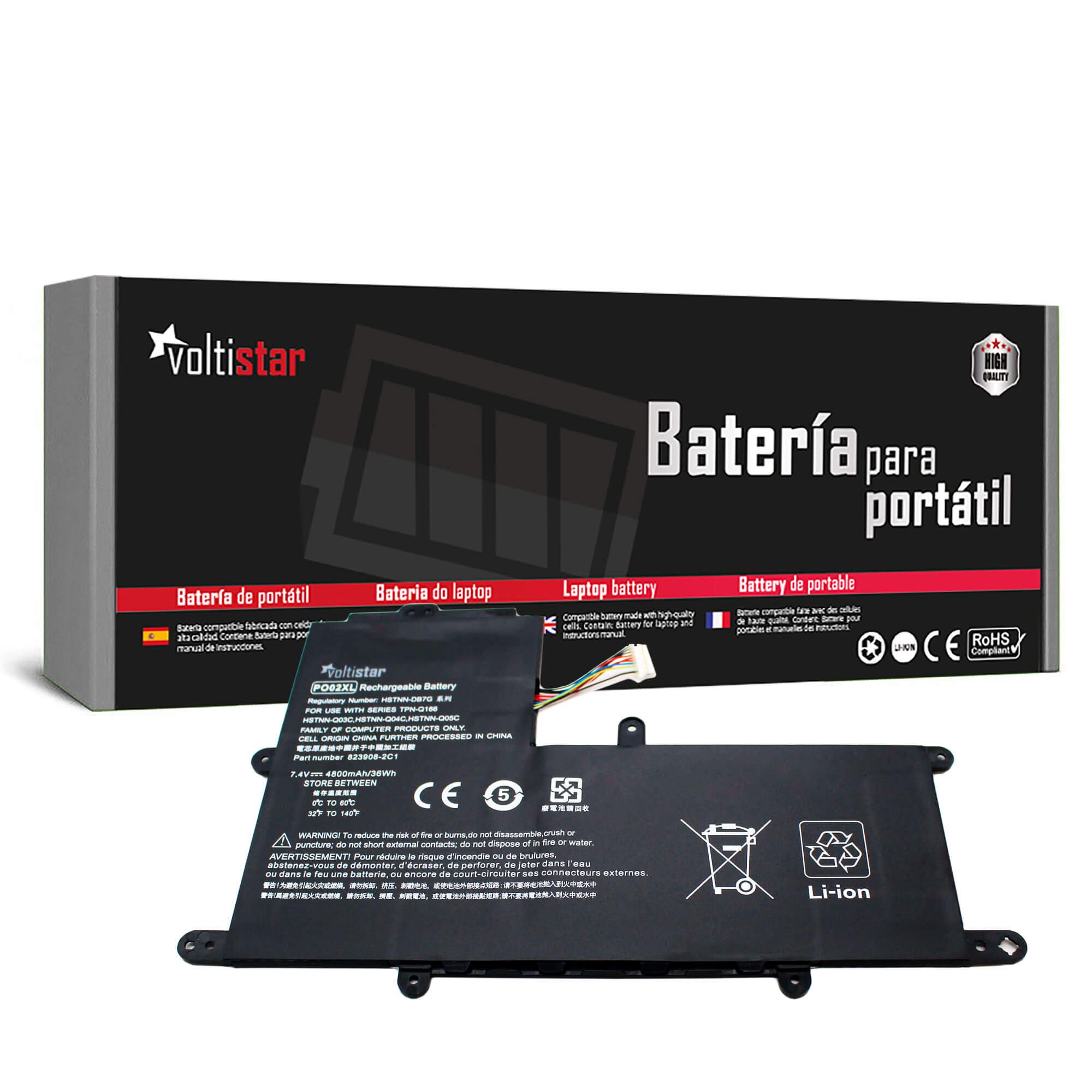 BATERIA PARA PORTATIL HP STREAM NOTEBOOK 11-R SERIES PO02XL