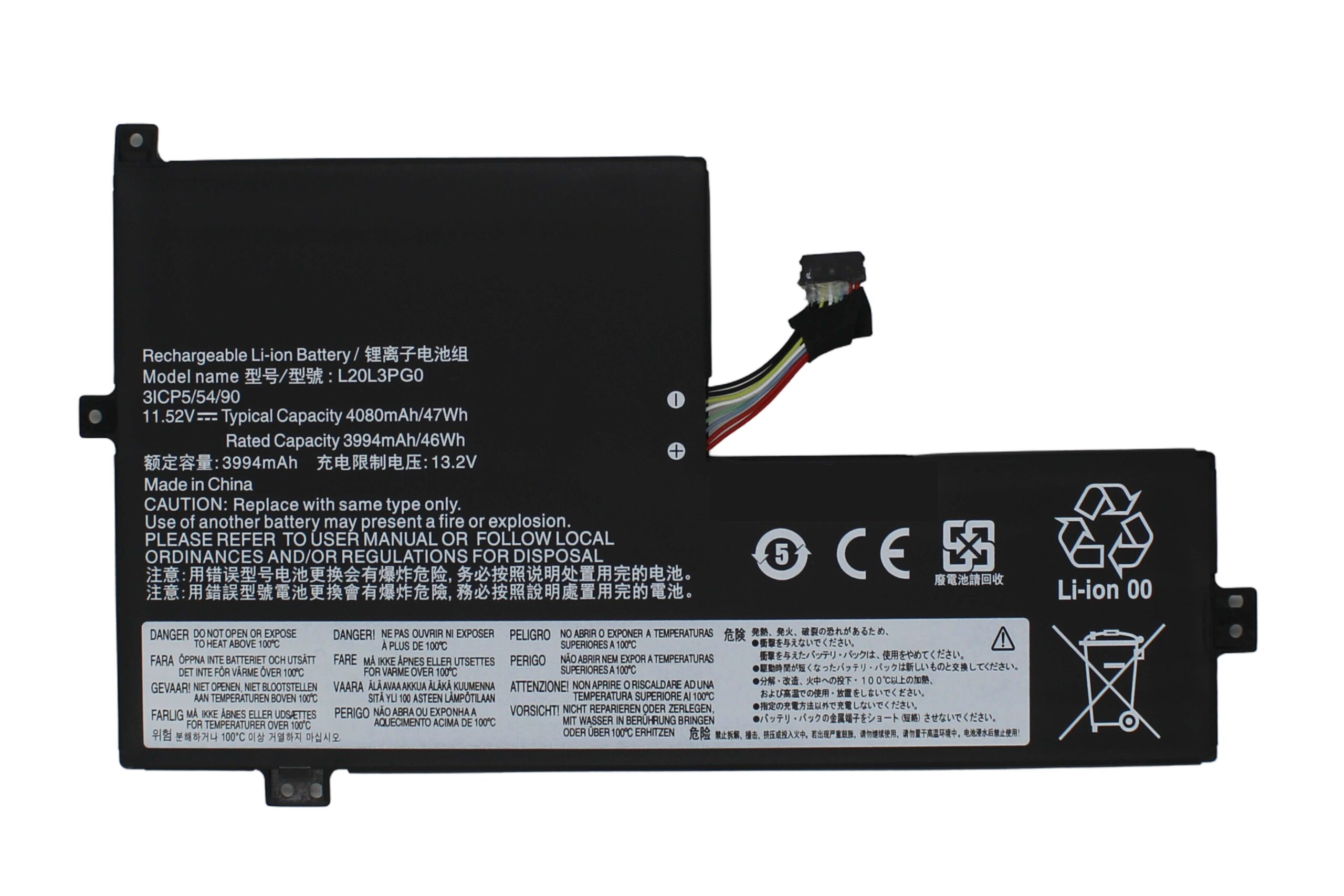 BATERIA PORTÁTIL LENOVO 300E CHROMEBOOK GEN 3 L20L3PG0 11,52V 47WH - Image 2