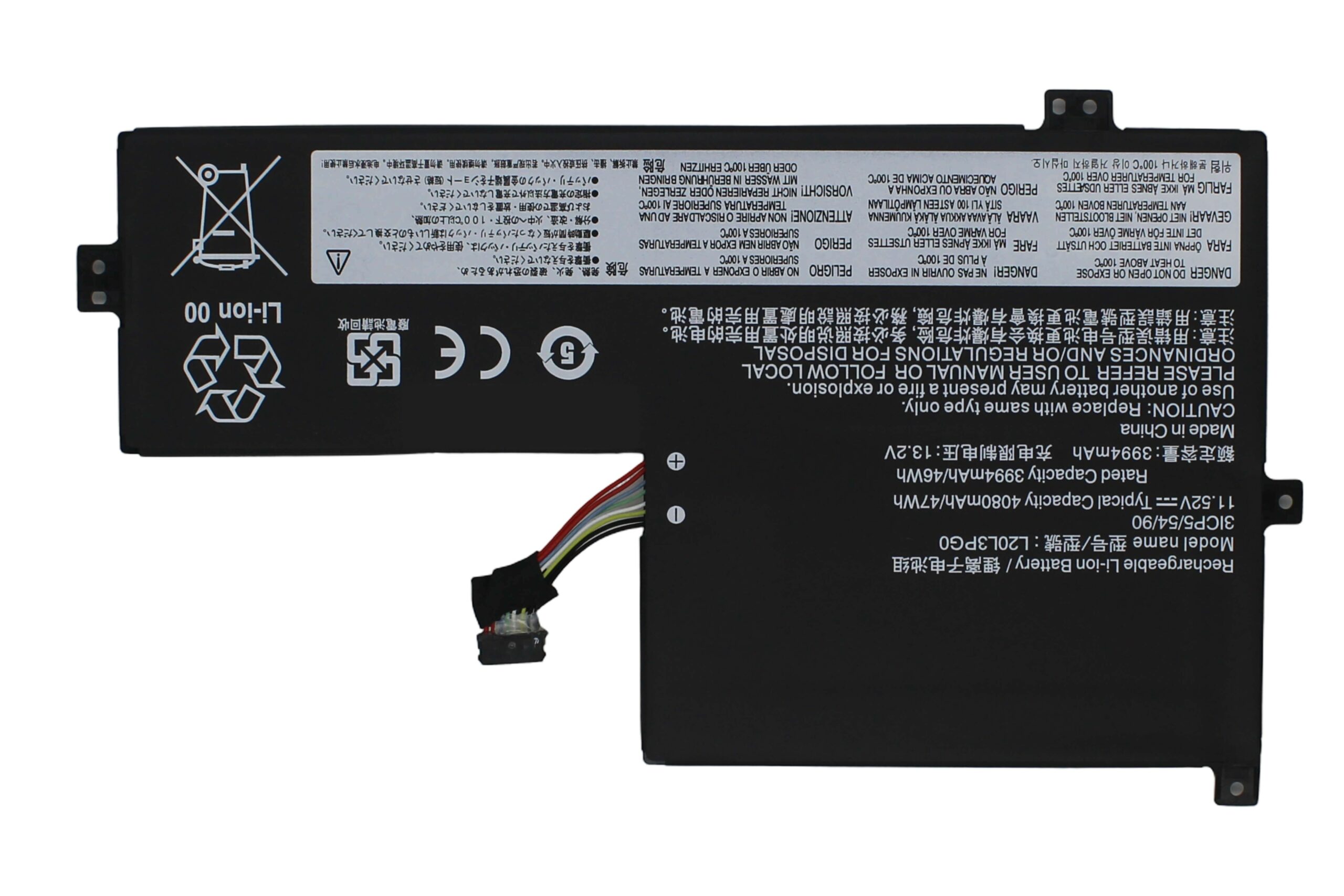 BATERIA PORTÁTIL LENOVO 300E CHROMEBOOK GEN 3 L20L3PG0 11,52V 47WH - Image 3