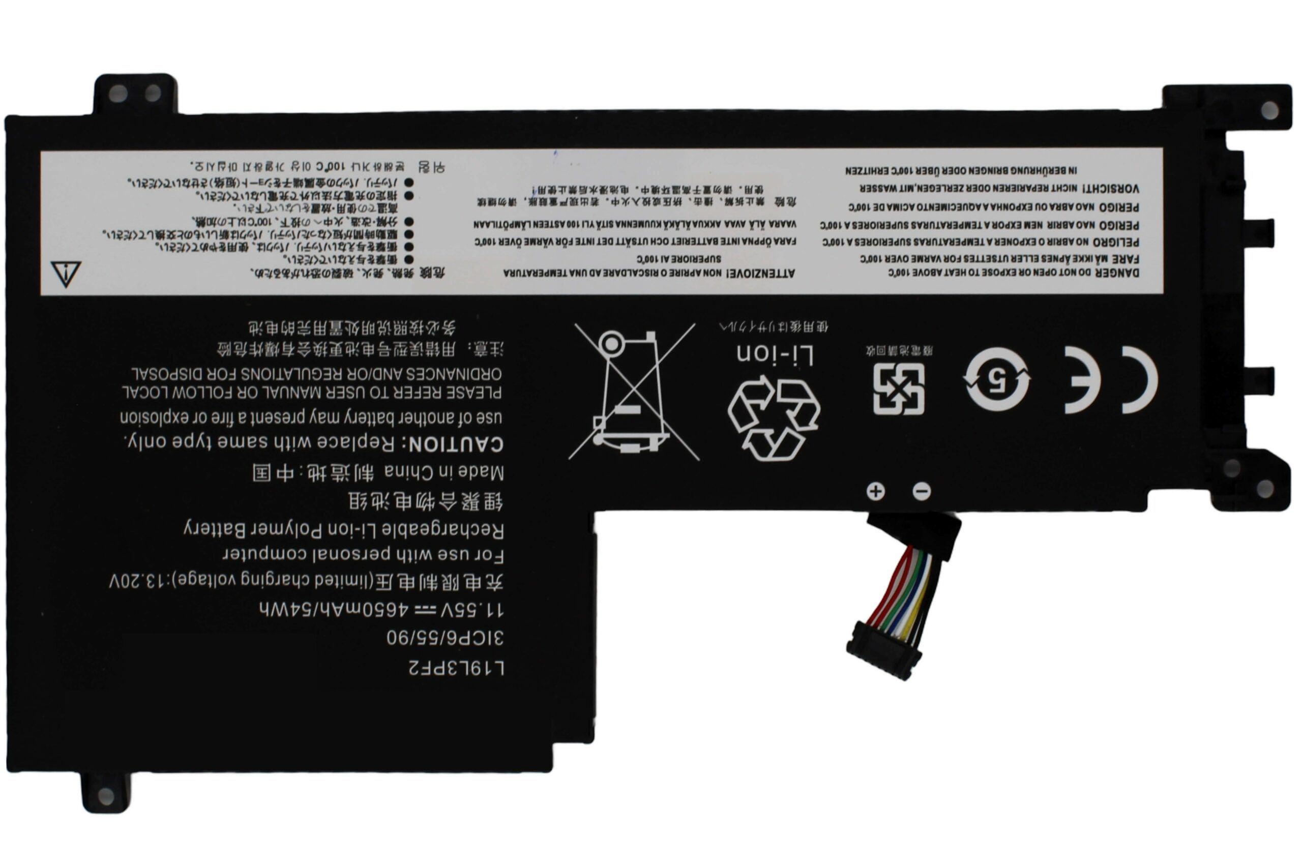 BATERIA PARA PORTÁTIL LENOVO IDEAPAD 5 15IAL7 (82SF) L19D3PF3 L19M3PF6 TIPO A - Image 3