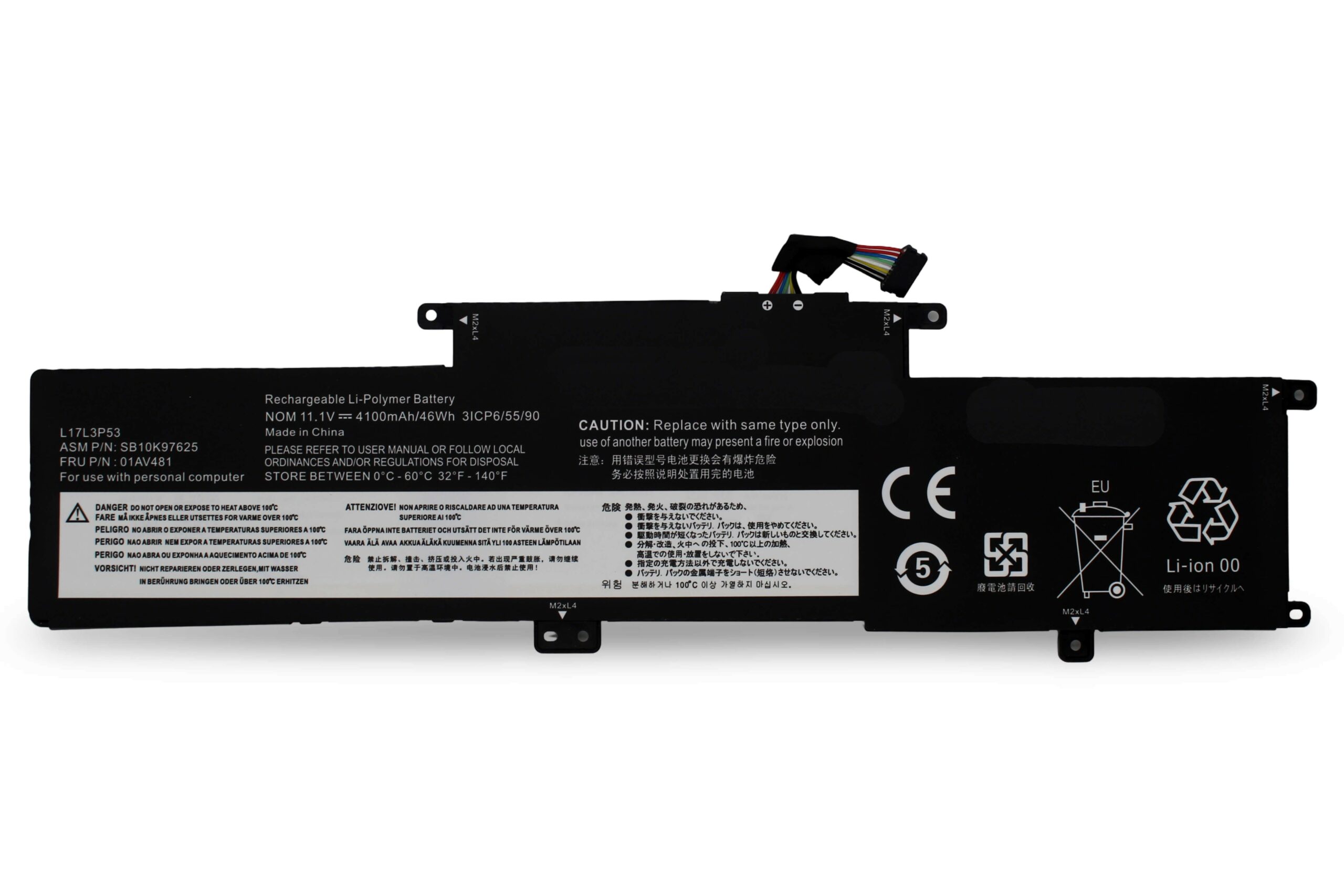 BATERIA DE PORTÁTIL PARA LENOVO THINKPAD L380 YOGA-20M7001DMX L17L3P53 - Image 2