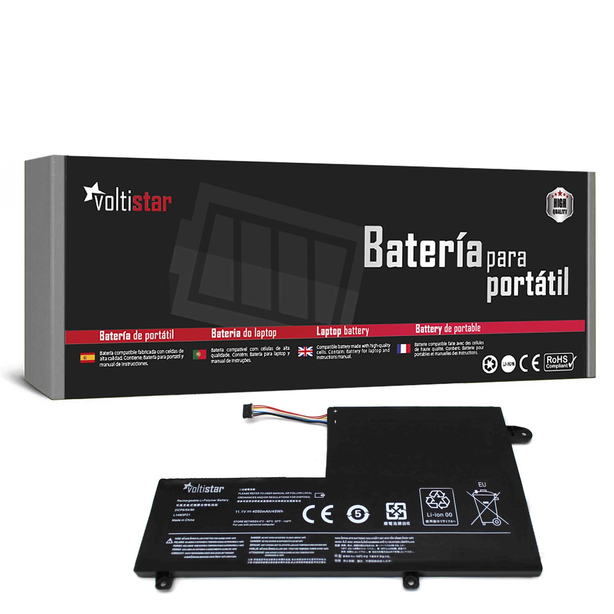 BATERIA PARA PORTATIL LENOVO YOGA 500-14ISK 80R5 80RL L15C2PB1