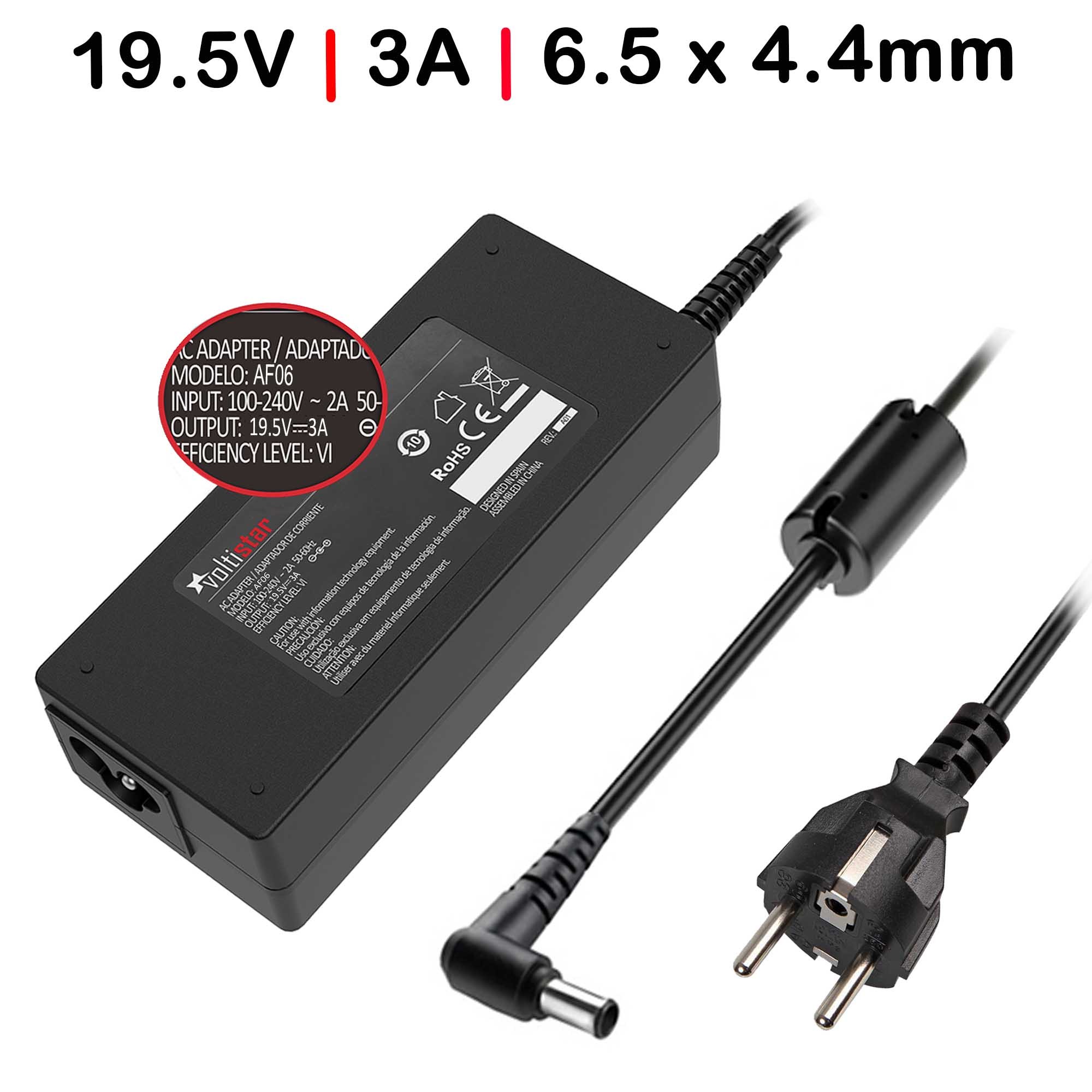 CARREGADOR PARA PORTATIL SONY 19.5V 3A 60W