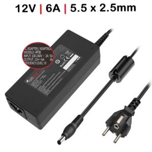 CARREGADOR PARA TFT MONITOR 12V 6A 72W