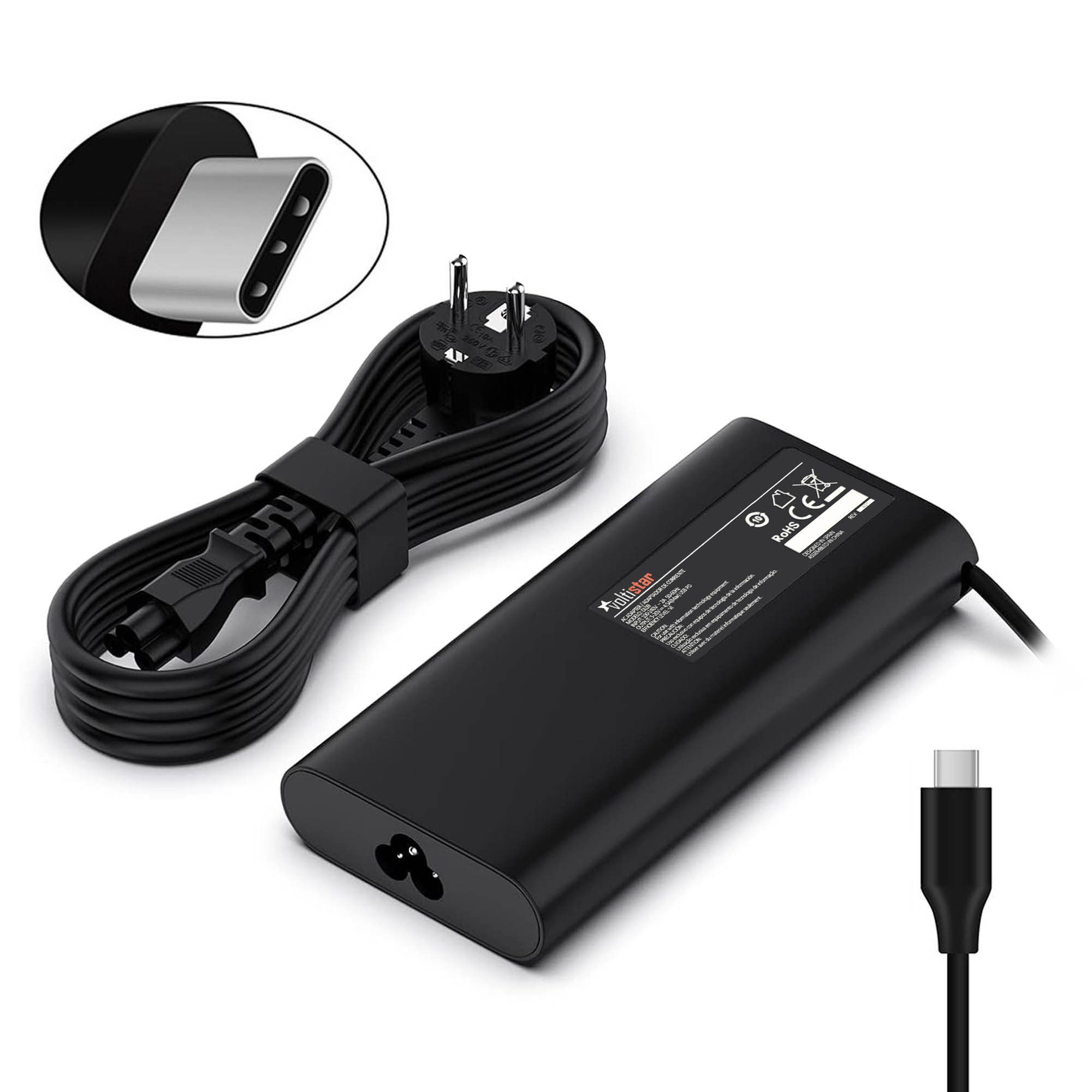 CARREGADOR PARA PORTATIL 5V-20V 4.5A 90W USB-C