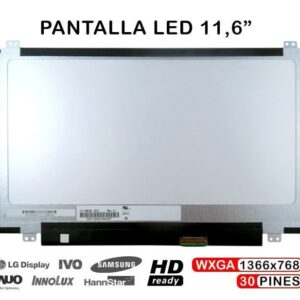 ECRÃ LED DE 11.6" HD LED SLIM PARA PORTATIL N116BGE-E42 N116BGE-E32 EDP DE 30 PINES