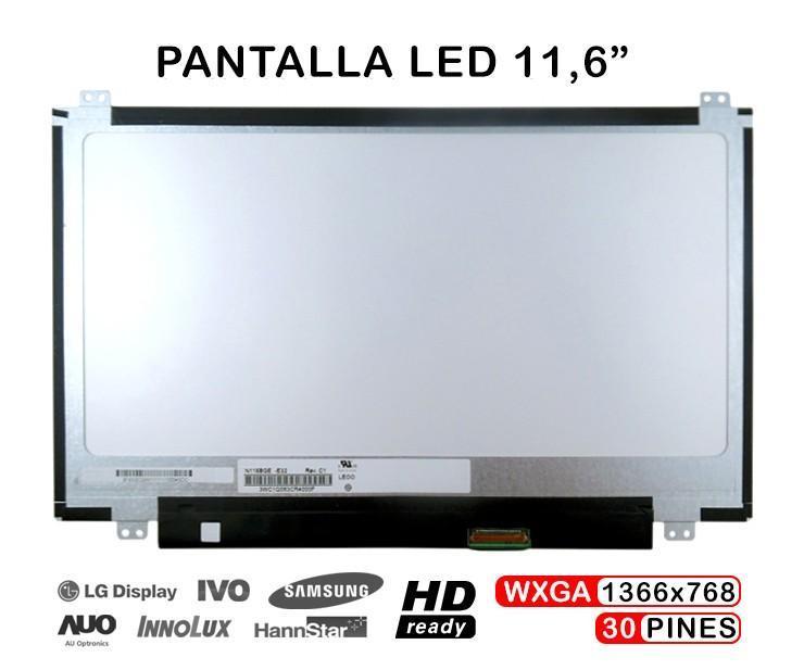 ECRÃ LED DE 11.6" HD LED SLIM PARA PORTATIL N116BGE-E42 N116BGE-E32 EDP DE 30 PINES