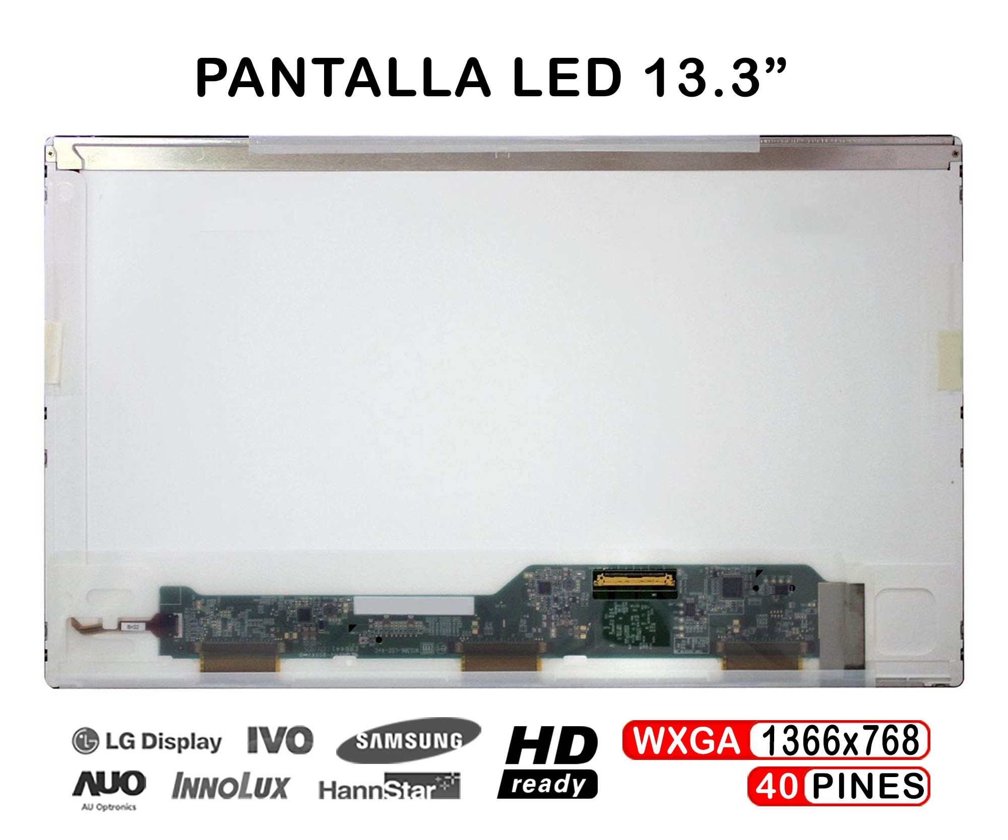 ECRÃ LED DE 13.3" PARA PORTATIL LTN133AT17 TN133AT17-101 LTN133AT17-102 LTN133AT17-104