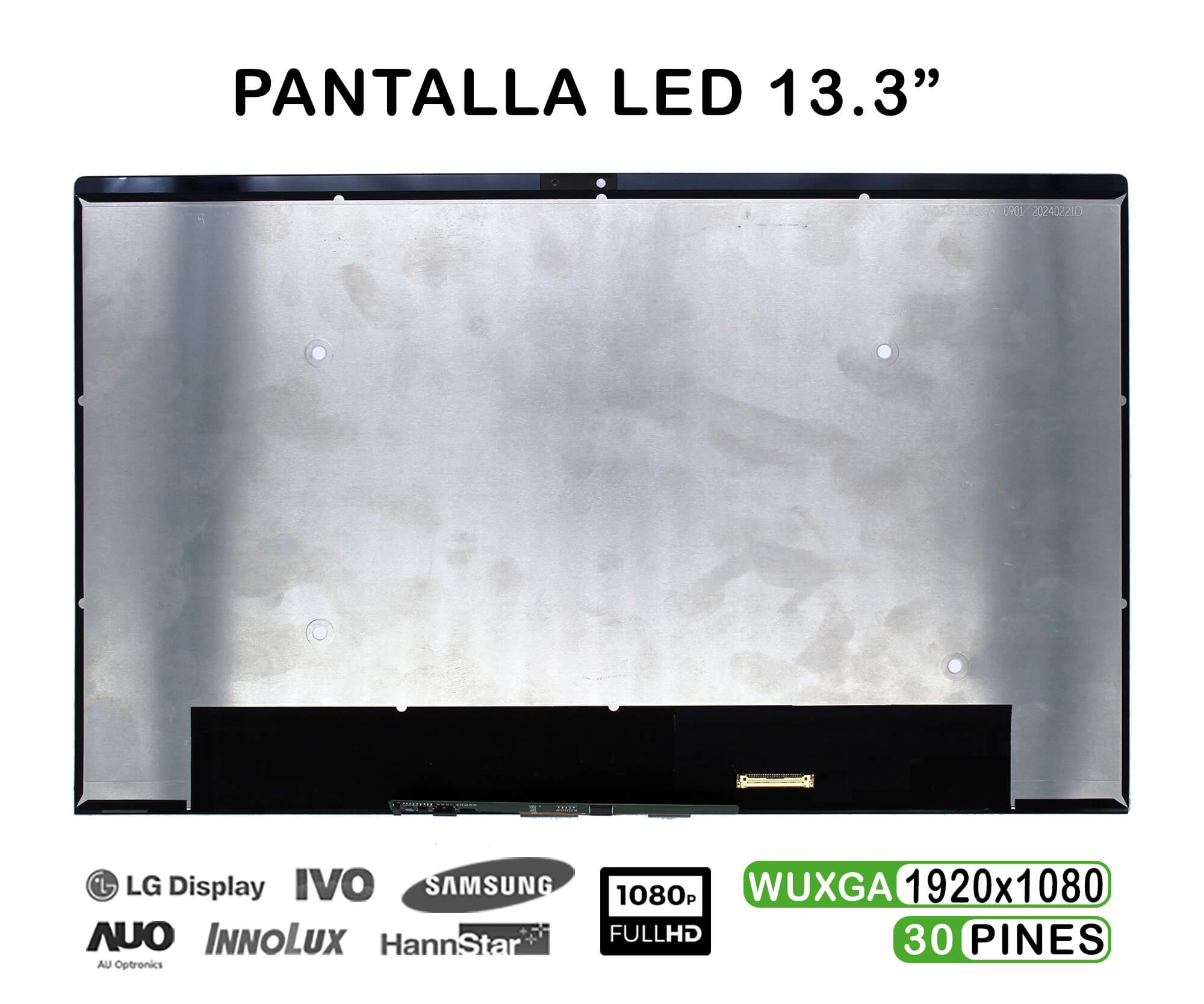 ECRÃ LED DE 13.3" PARA PORTATIL HP ENVY X360 13-BD 30 PINES COM MOLDURA