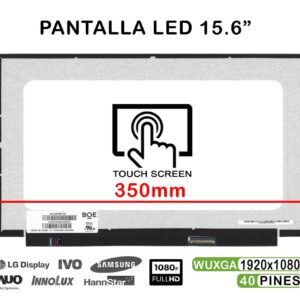 ECRÃ DE TOQUE LED DE 15,6" PARA PORTÁTIL NV156FHM-T01 350MM FHD 40 PINOS