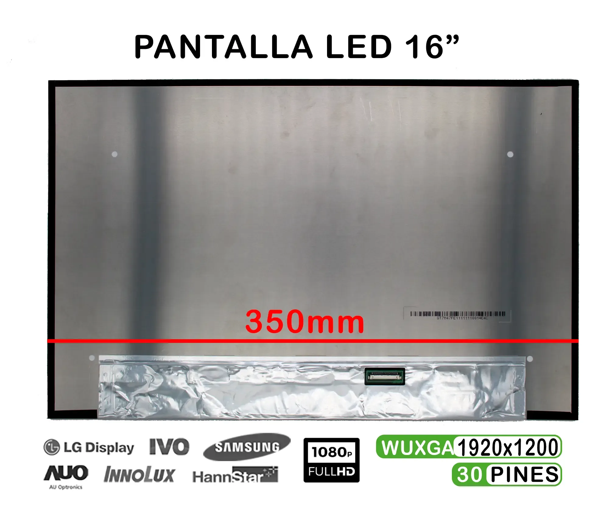 ECRÃ 16" N160JCA-EEL PARA PORTÁTIL