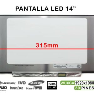 ECRÃ LED BRILHANTE DE 14" PARA PORTATIL B140HAN04.0 B140HAN04.1 B140HAN04.3 315MM FHD 30 PINES
