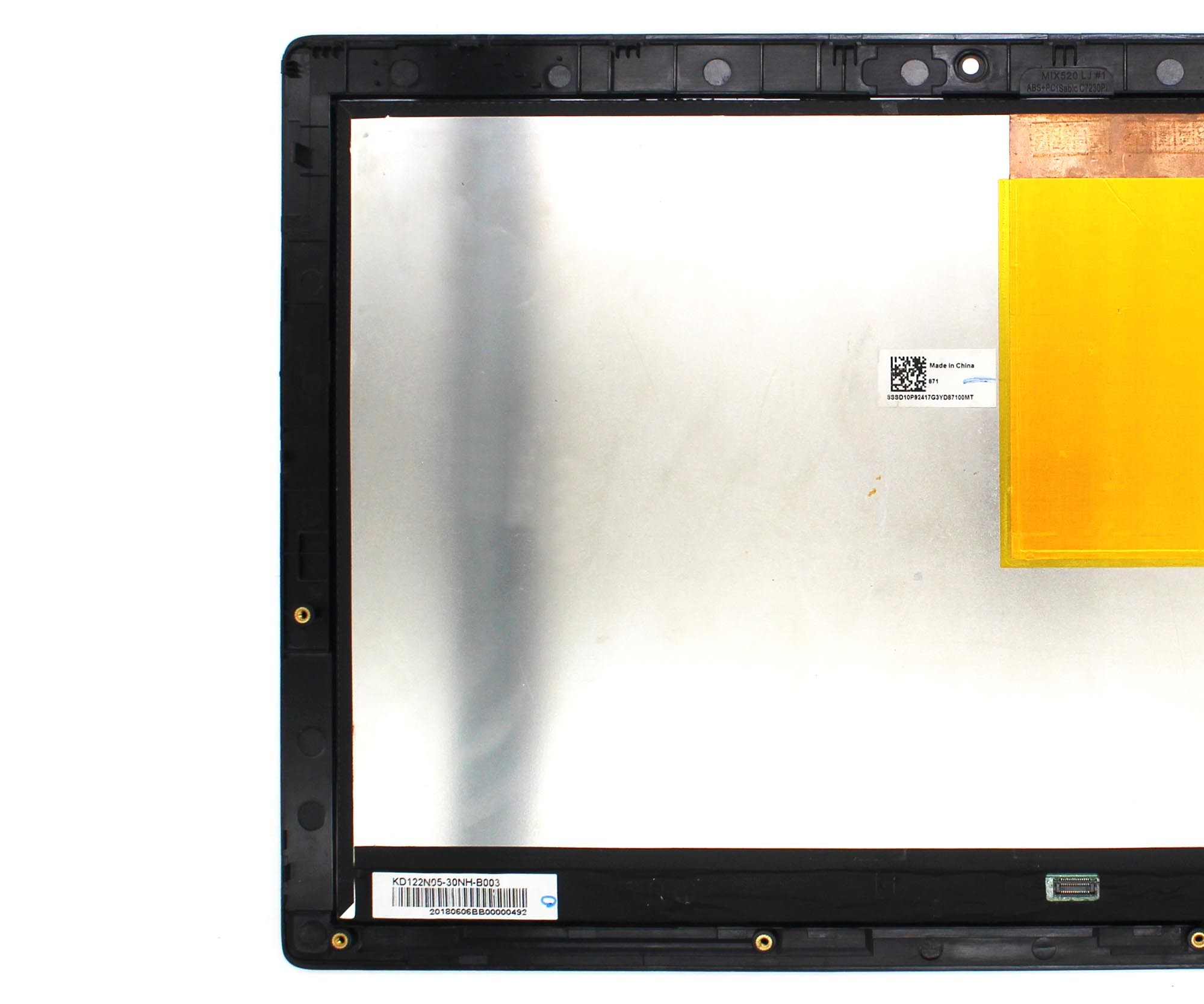 ECRÃ LED DE 12.2" PARA PORTATIL LENOVO IDEAPAD MIIX 520-12IKB 5D10P92347 COM QUADRO - Image 3