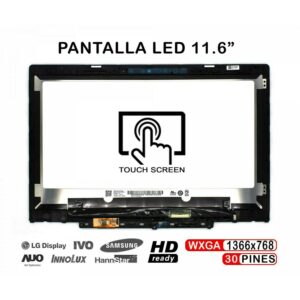 ECRÃ DE TOQUE LED DE 11,6" COM MOLDURA PARA LAPTOP LENOVO CHROMEBOOK 300E 2ª GERAÇÃO 81QC MTK COM SENSOR G