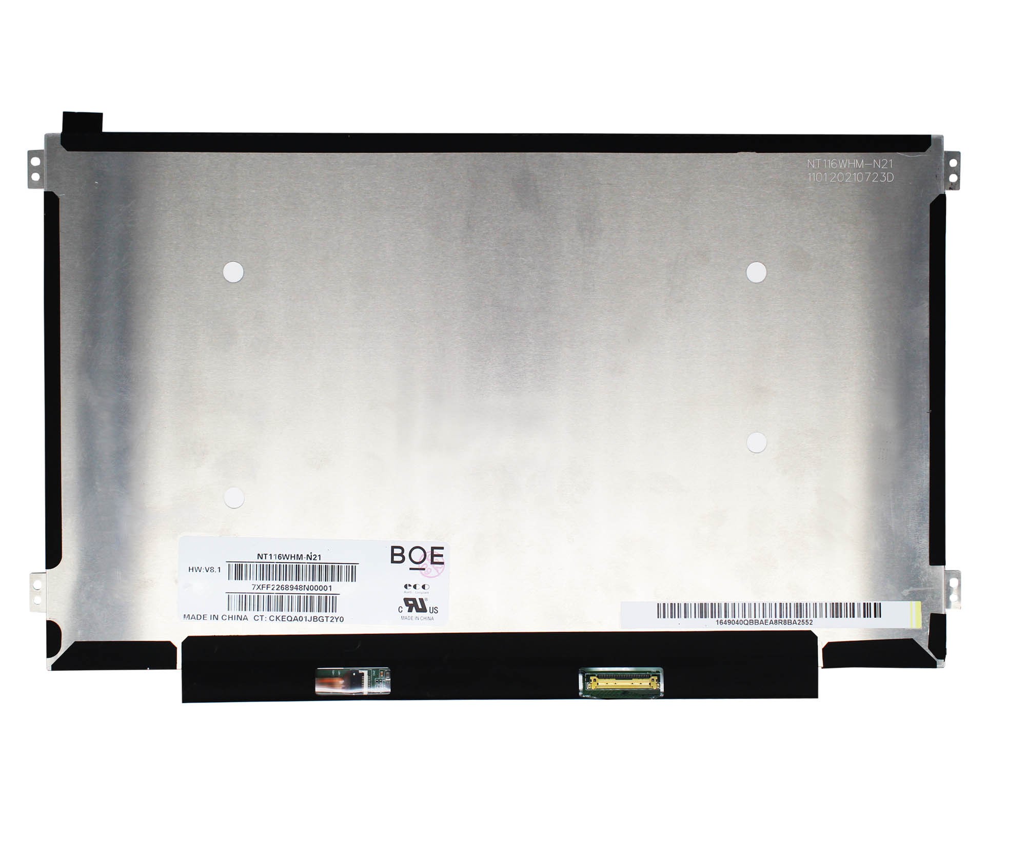 ECRÃ LED FROSO DE 11.6" PARA PORTATIL NT116WHM-N21 30 PINES - Image 2