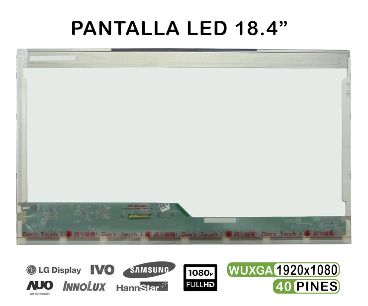 ECRÃ LED DE 18.4" PARA PORTATIL N184HGE-L21 REV.C1