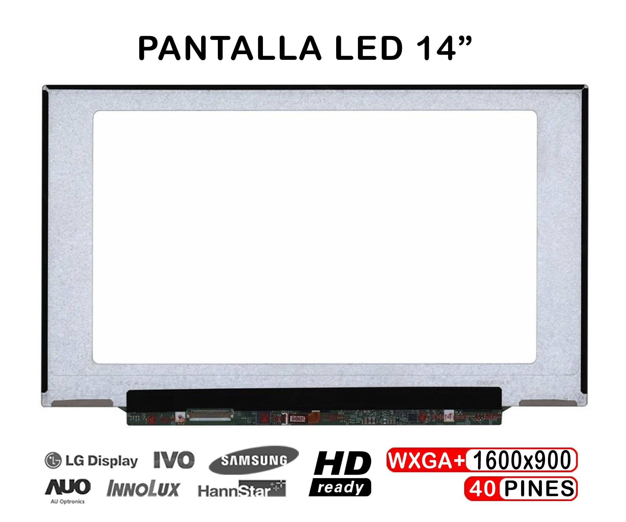 ECRÃ LED DE 14" PARA LAPTOP LENOVO THINKPAD X1 CARBON LP140WD2 (TL) (E1) LP140WD2 (TL) (E2)