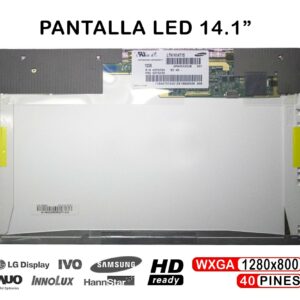 ECRÃ LED DE 14.1" PARA PORTATIL B141EW05 V.4 LTN141AT15-001 LP141WX5-TLP3 40 PINES