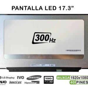 ECRÃ LED DE 17.3" PARA PORTATIL B173HAN05.1 300HZ FHD 40 PINES