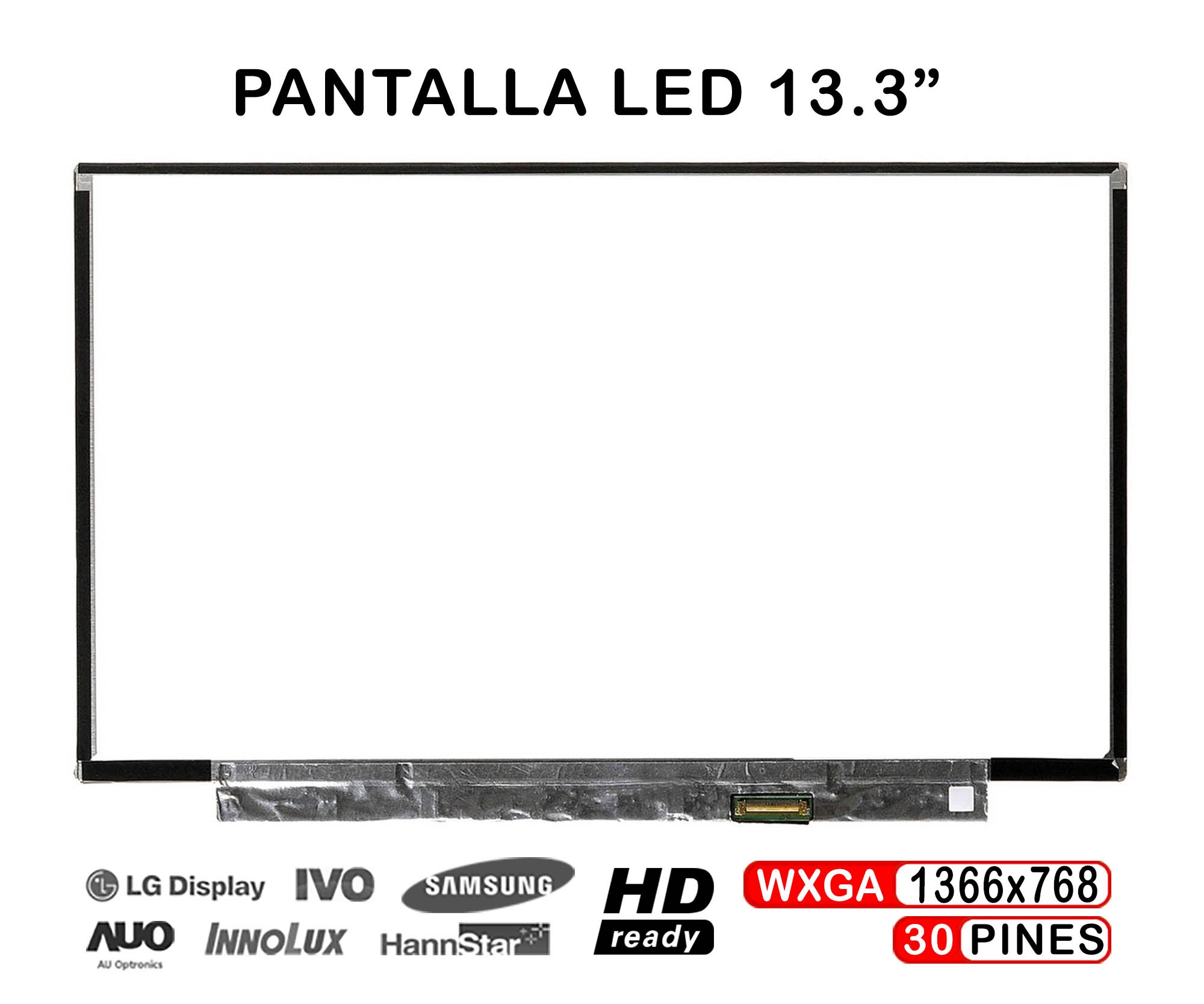 ECRÃ LED DE 13.3" PARA PORTATIL CHIMEI N133BGE-EAA REV.C 1 EDP