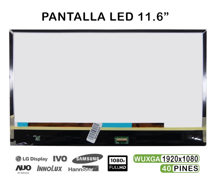 ECRÃ DE LED PARA LAPTOP B116HAN03.1 11,6"