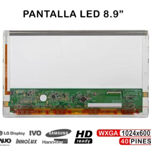 ECRÃ LED DE 8.9" PARA PORTATIL ACER ASPIRE ONE ZG5 A150 AO150 B089AW01 B089SW01